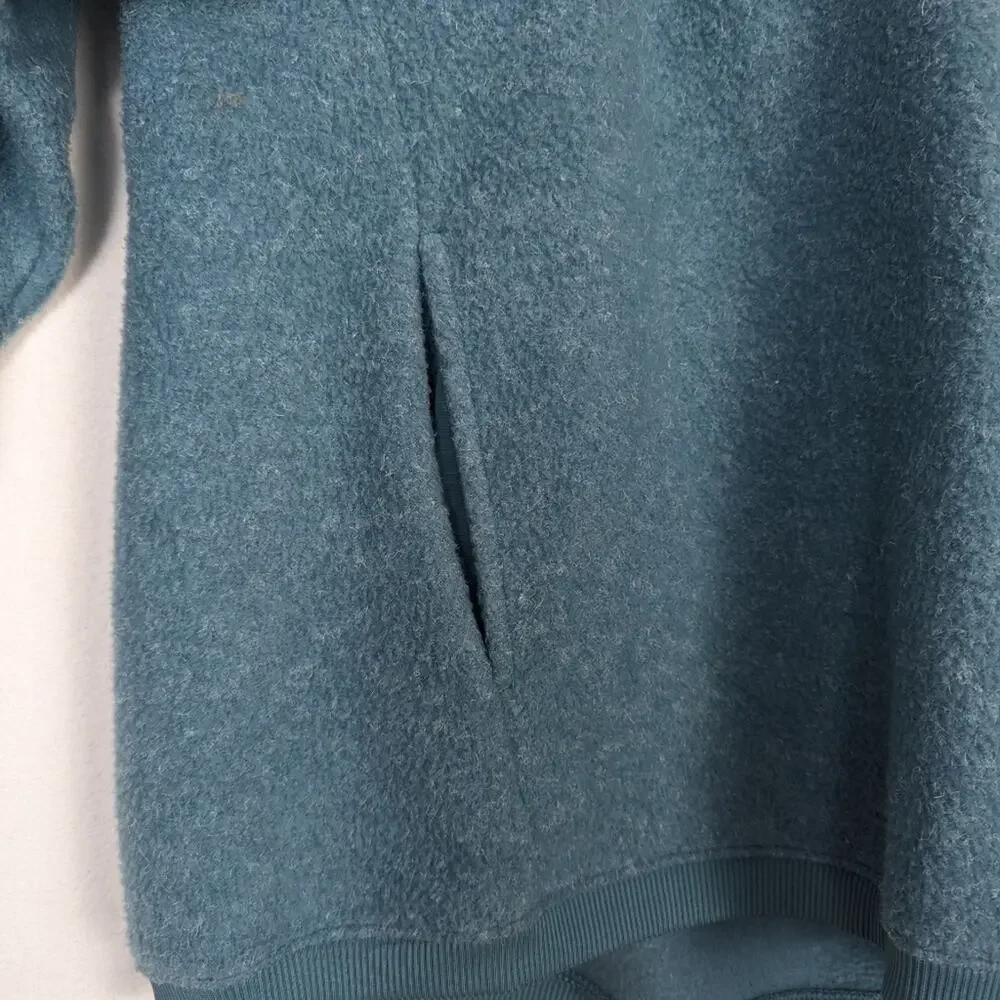 Nike Women's Blue Therma Fleece Cowl Neck Long Sleeve Training Pullover Size S